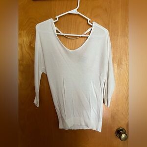 Express Cream Knit Blouse
